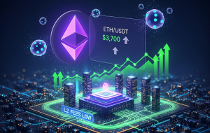 اتریوم محدودیت «بِلاب» رو باز هم بالا برد: کارمزدهای لایه ۲ پایین اومد، آیا قیمت اتریوم از ۳۷۰۰ دلار رد می‌شه؟